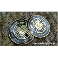 Badge Gold Gloss <br>2D Etching<br>BDG/GG_04
